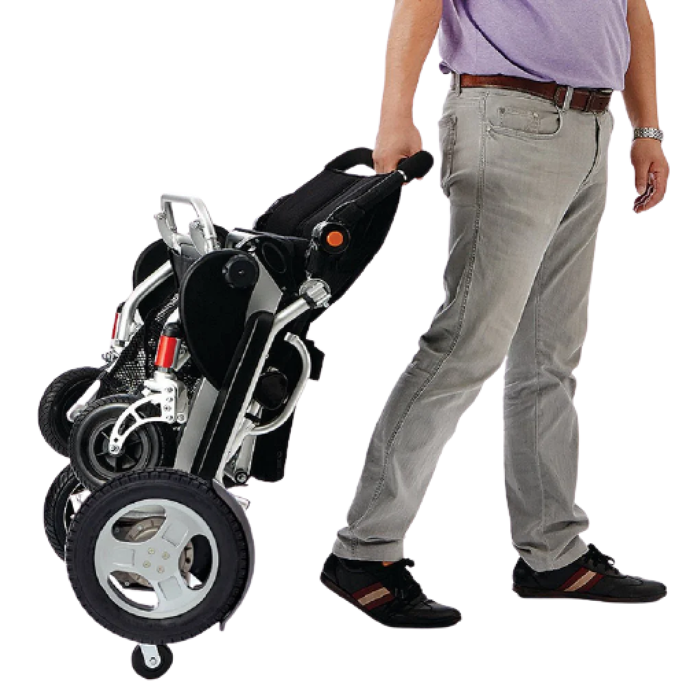 Poylin P209 Small Katlanabilir Ultra Hafif Lityum Akülü Tekerlekli Sandalye görsel 3