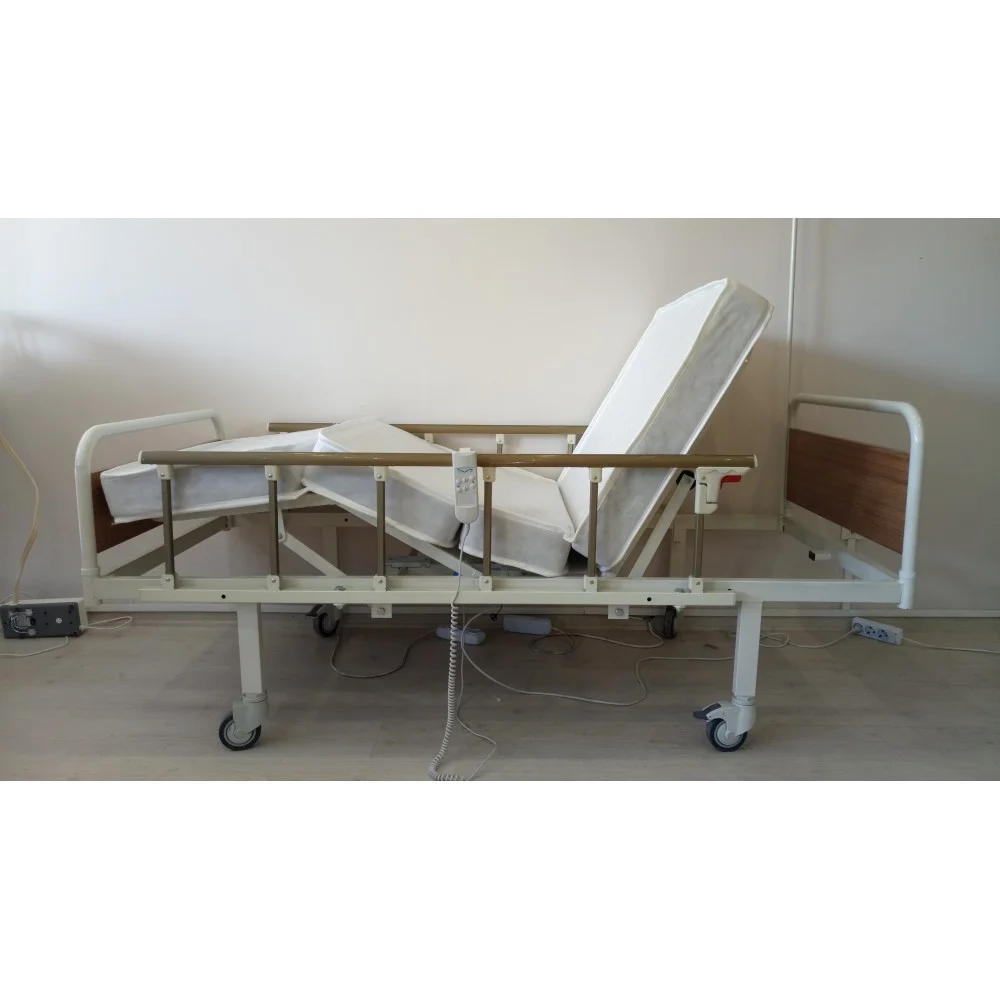 PY159 2 Motorlu MDF Tabanca Hasta Karyolası + 4 Parçalı Yatak görsel 2
